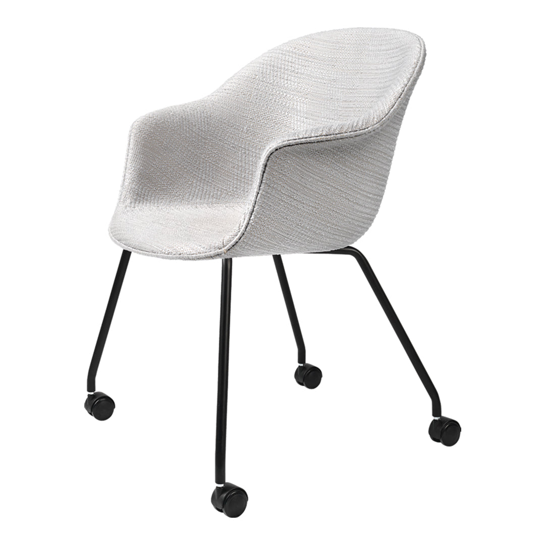Bat Meeting Chair - 4-Legs w/ Casters - Fully Upholstered